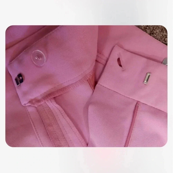 ASOS Y.A.S Mini Cord Wide Leg High Rise Pink Pants Size 8 - Picture 9 of 10